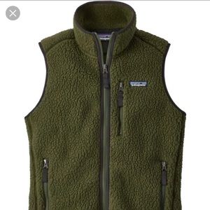 Fuzzy dark brown Patagonia vest